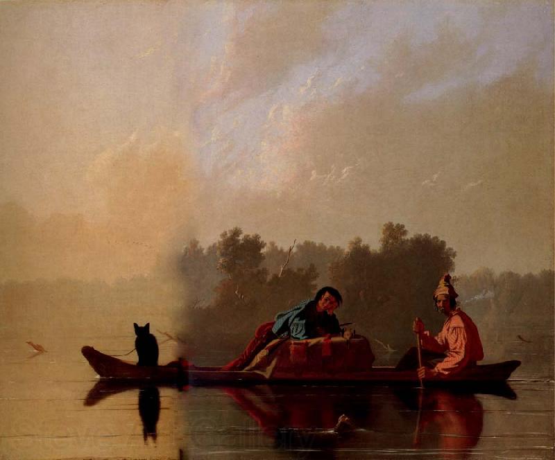 George Caleb Bingham Marchands de fourrures descendant le Missouri Norge oil painting art